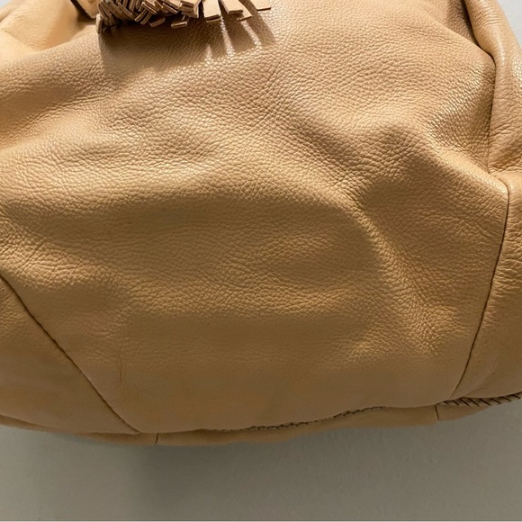Gucci Shoulder Tote Bag Marrakech Tassel Logo 257029 Camel Color excellent shape - Picture 4 of 14